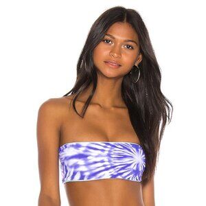 NWT Seafolly X Revolve Beach Break Tube Top in Dazzling Blue US Size 10